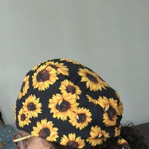 Sunflower Print surgical cap